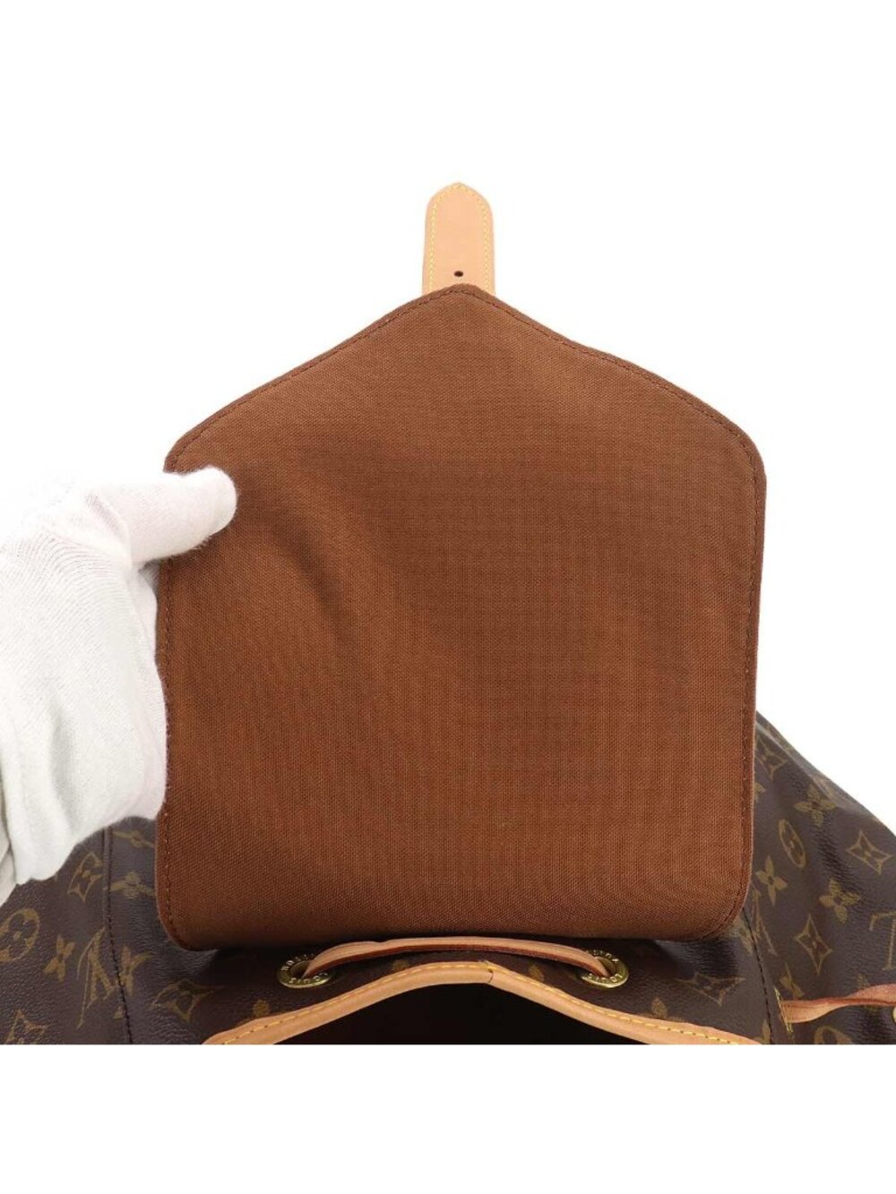 Louis Vuitton Monogram Montsouris GM Backpack Brown - Picture 8 of 10